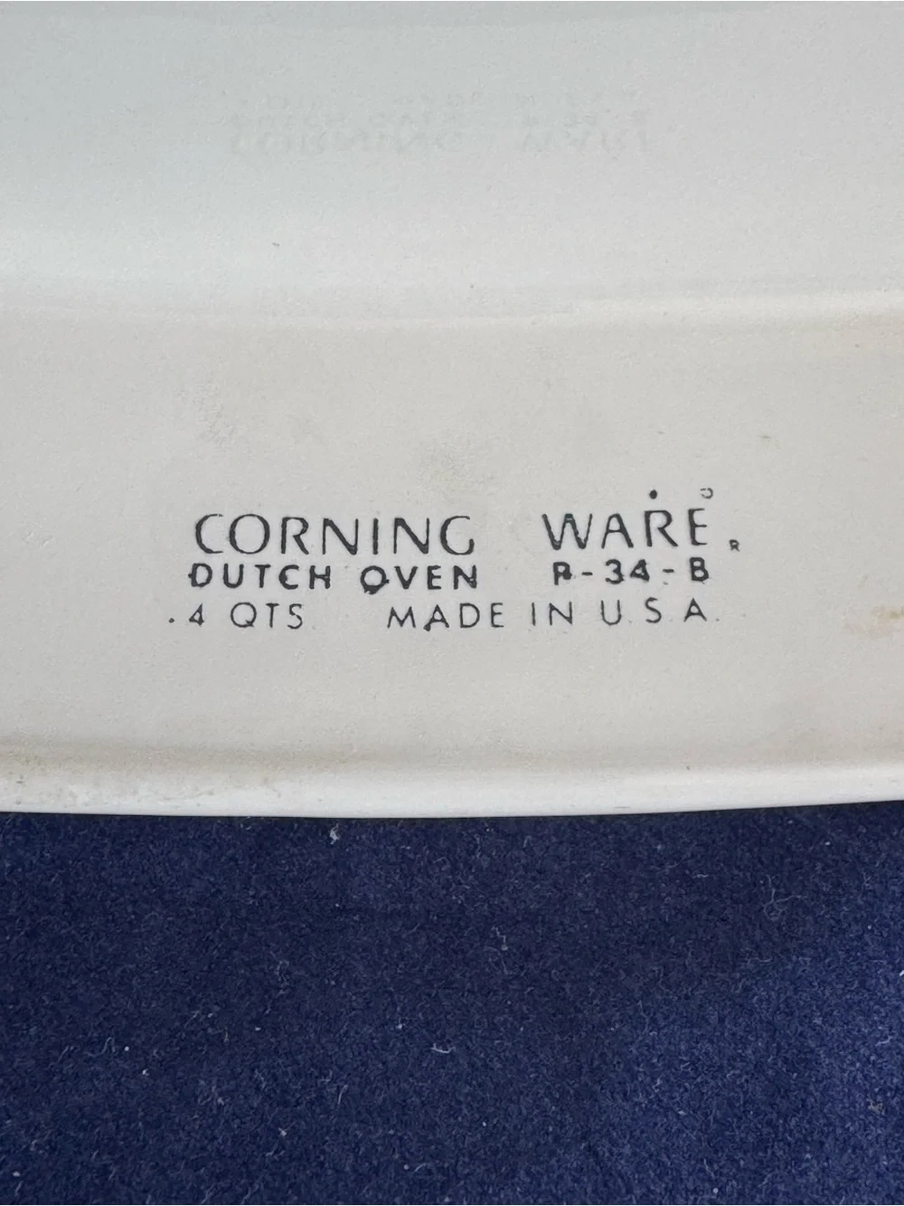 Corning Ware Blue Cornflower 4 Qt Dutch Oven P-34-B with lid P-12-c and trivet